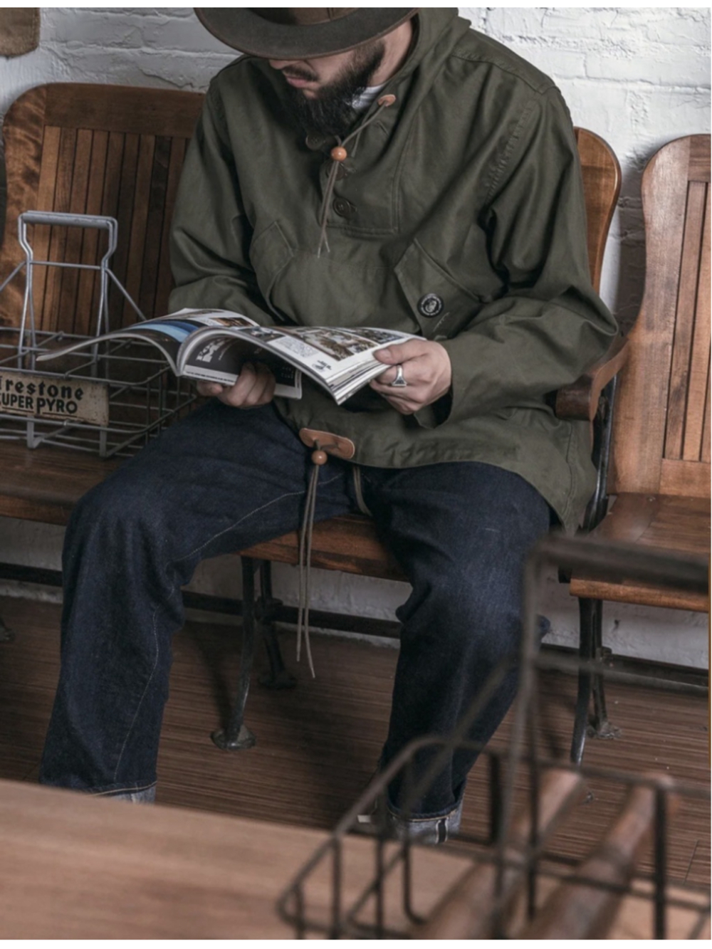 USA SHIP Parka, Field, Cotton, O.D. L - Picture 5 of 8